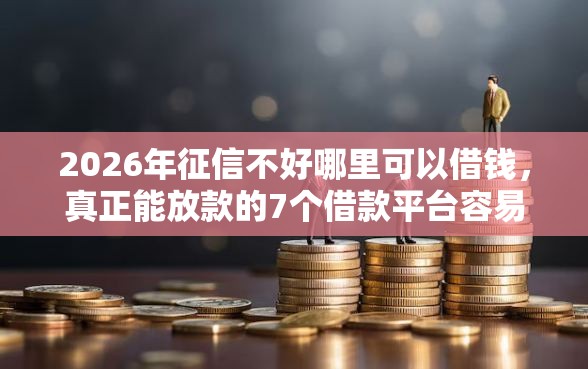 2026年征信不好哪里可以借钱，真正能放款的7个借款平台容易借钱推荐