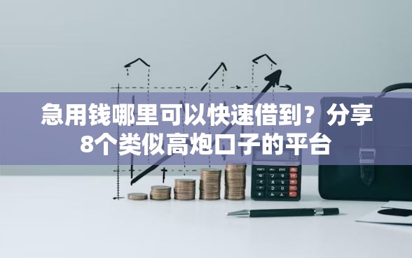 急用钱哪里可以快速借到？分享8个类似高炮口子的平台