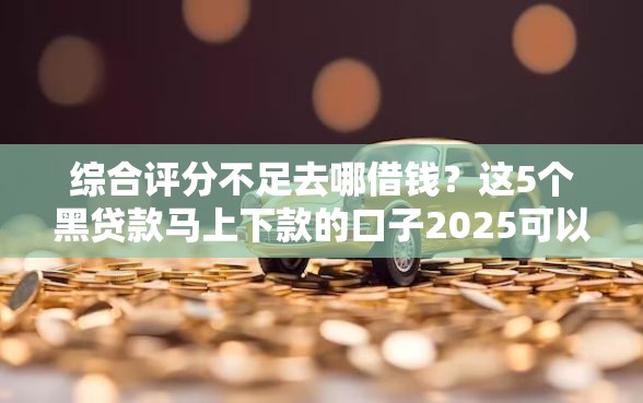 综合评分不足去哪借钱？这5个黑贷款马上下款的口子2025可以试试