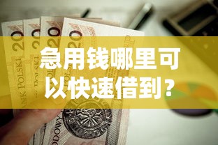 急用钱哪里可以快速借到？盘点6个营业执照贷款平台给你参考