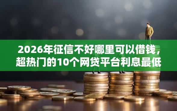 2026年征信不好哪里可以借钱，超热门的10个网贷平台利息最低推荐