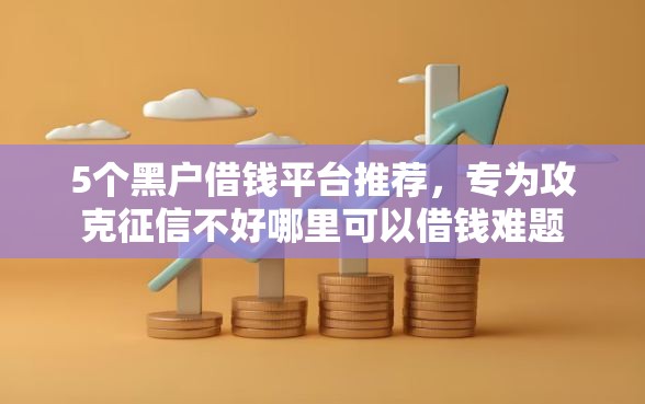 5个黑户借钱平台推荐，专为攻克征信不好哪里可以借钱难题