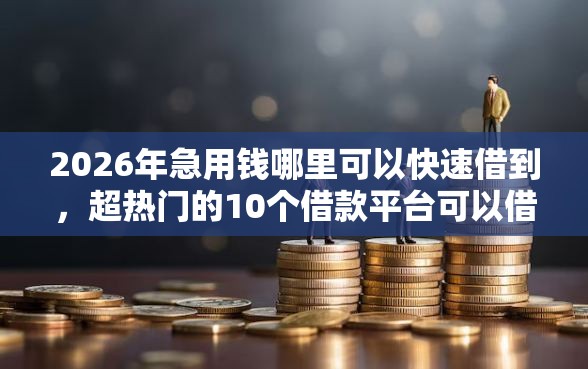 2026年急用钱哪里可以快速借到，超热门的10个借款平台可以借钱推荐