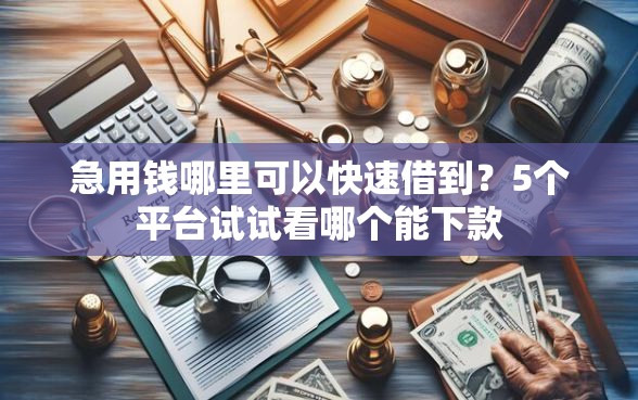 急用钱哪里可以快速借到？5个平台试试看哪个能下款