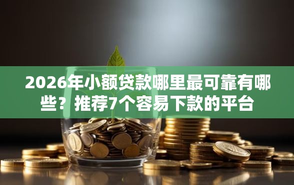 2026年小额贷款哪里最可靠有哪些？推荐7个容易下款的平台