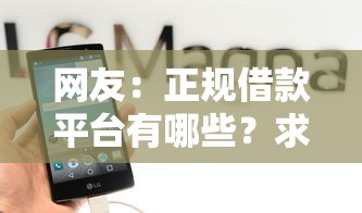 网友：正规借款平台有哪些？求介绍几款怎样举报网贷平台