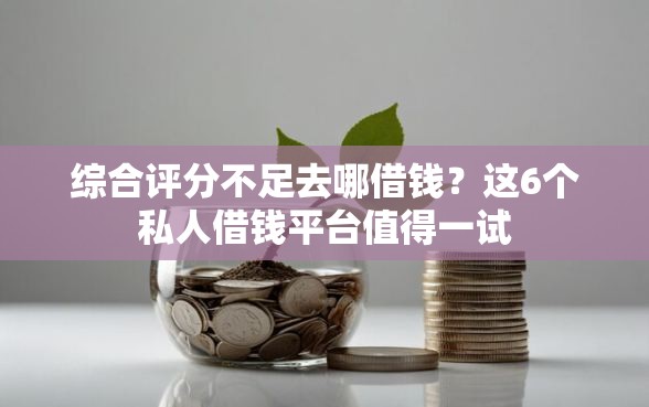 综合评分不足去哪借钱？这6个私人借钱平台值得一试