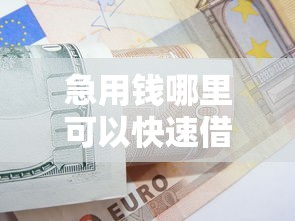 急用钱哪里可以快速借到？十大有借款平台可以借钱推荐