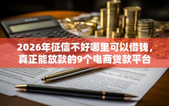 2026年征信不好哪里可以借钱，真正能放款的9个电商贷款平台推荐