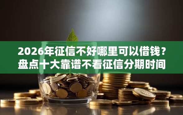 2026年征信不好哪里可以借钱？盘点十大靠谱不看征信分期时间长的贷款平台