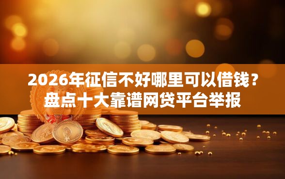 2026年征信不好哪里可以借钱？盘点十大靠谱网贷平台举报