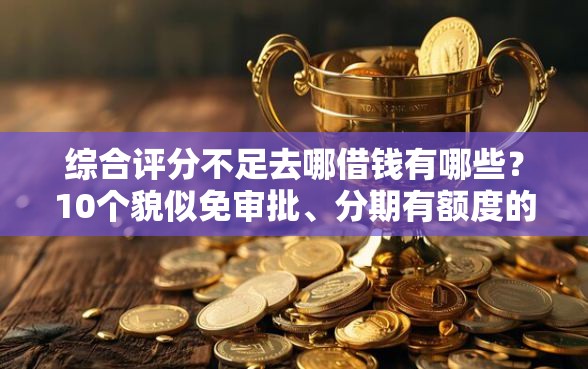 综合评分不足去哪借钱有哪些?10个貌似免审批、分期有额度的网贷软件合集 综合评分不足去哪借钱有哪些?10个貌似免审批、分期有额度的网贷软件合集