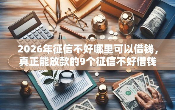 2026年征信不好哪里可以借钱，真正能放款的9个征信不好借钱的平台推荐
