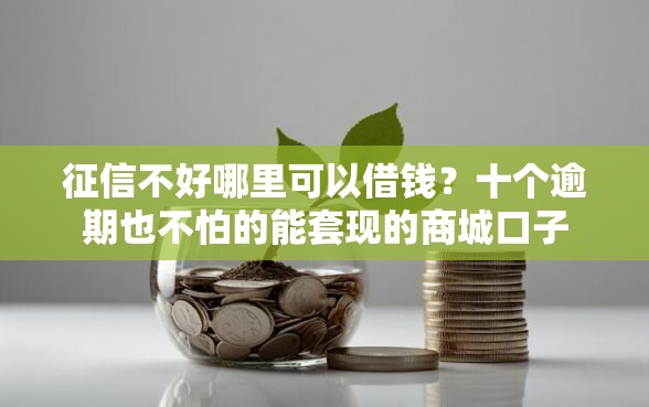 征信不好哪里可以借钱？十个逾期也不怕的能套现的商城口子