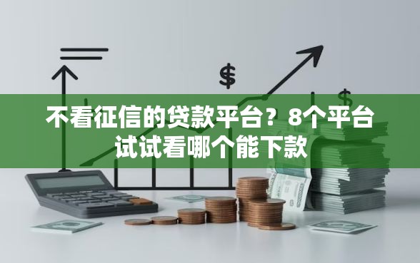 不看征信的贷款平台？8个平台试试看哪个能下款