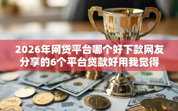 2026年网贷平台哪个好下款网友分享的6个平台贷款好用我觉得不错！