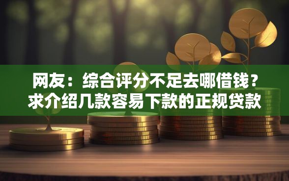 网友：综合评分不足去哪借钱？求介绍几款容易下款的正规贷款平台