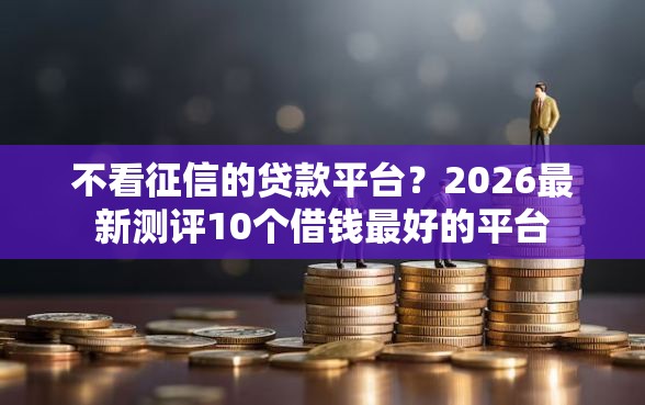 不看征信的贷款平台？2026最新测评10个借钱最好的平台