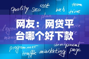 网友：网贷平台哪个好下款？求介绍几款黑户能下款的软件