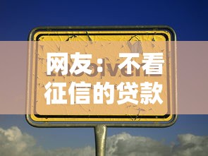 网友：不看征信的贷款平台？求介绍几款黑户平台100%能借到