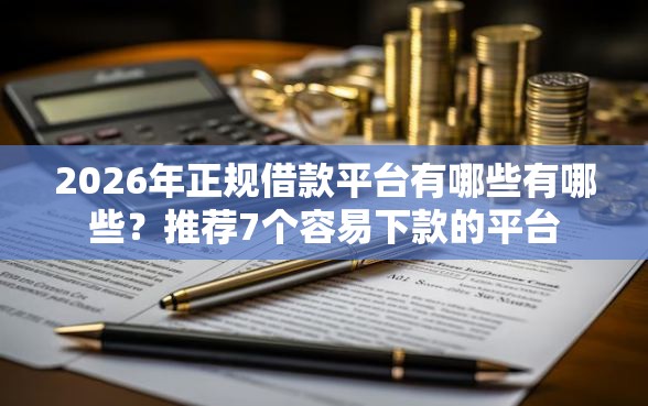 2026年正规借款平台有哪些有哪些？推荐7个容易下款的平台