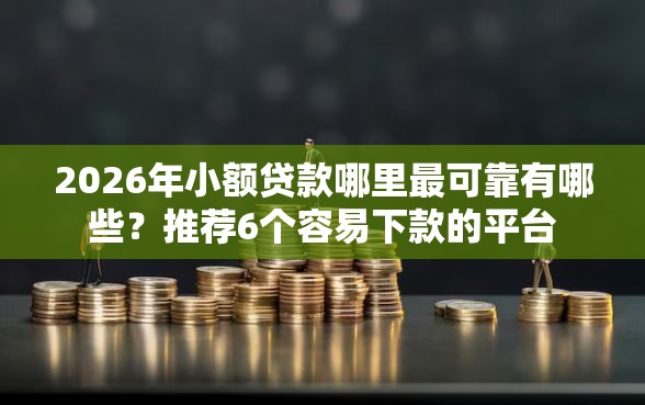 2026年小额贷款哪里最可靠有哪些？推荐6个容易下款的平台
