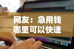网友：急用钱哪里可以快速借到？求介绍几款还有平台可以借钱