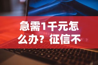 急需1千元怎么办？征信不好哪里可以借钱试试这6个无门槛平台