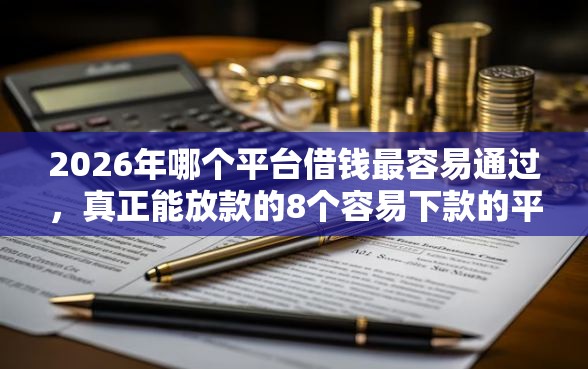 2026年哪个平台借钱最容易通过，真正能放款的8个容易下款的平台推荐