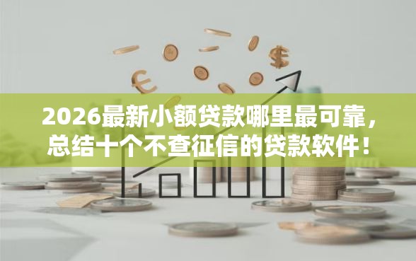 2026最新小额贷款哪里最可靠，总结十个不查征信的贷款软件！