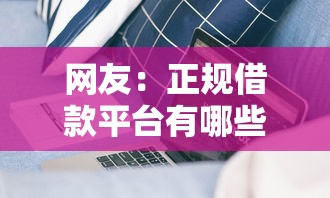 网友：正规借款平台有哪些？求介绍几款网贷小平台
