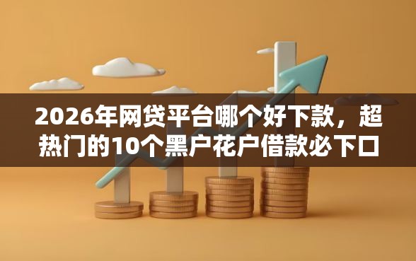2026年网贷平台哪个好下款，超热门的10个黑户花户借款必下口子2025推荐