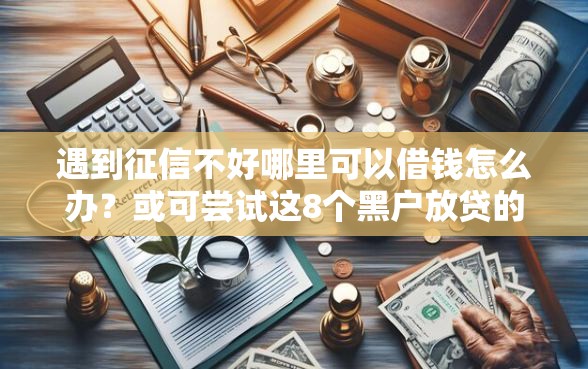 遇到征信不好哪里可以借钱怎么办？或可尝试这8个黑户放贷的口子