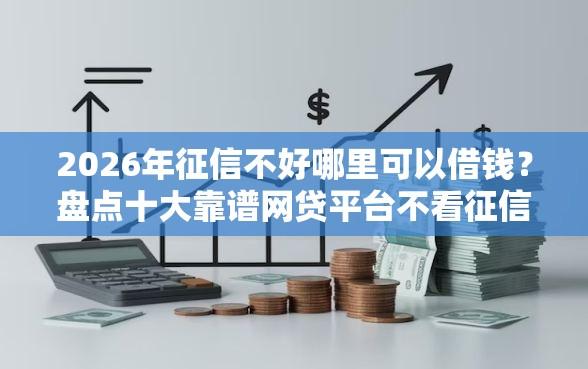 2026年征信不好哪里可以借钱？盘点十大靠谱网贷平台不看征信最好下款