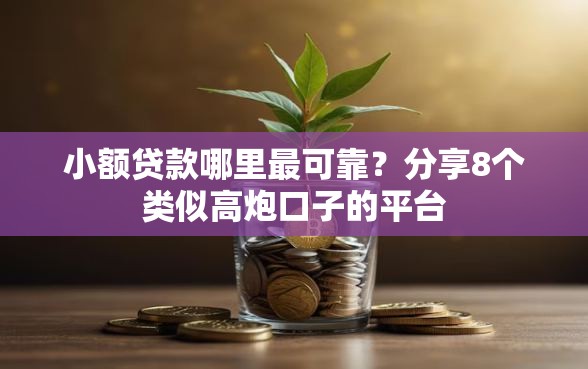 小额贷款哪里最可靠？分享8个类似高炮口子的平台