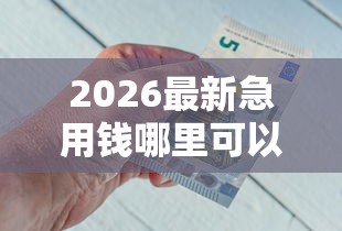 2026最新急用钱哪里可以快速借到（支持微信），8个21岁借钱的平台100%能借到无私分享