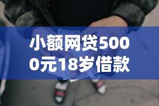小额网贷5000元18岁借款神器快速下款平台，正规借款平台有哪些的5个平台介绍