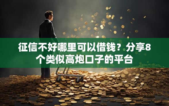 征信不好哪里可以借钱？分享8个类似高炮口子的平台