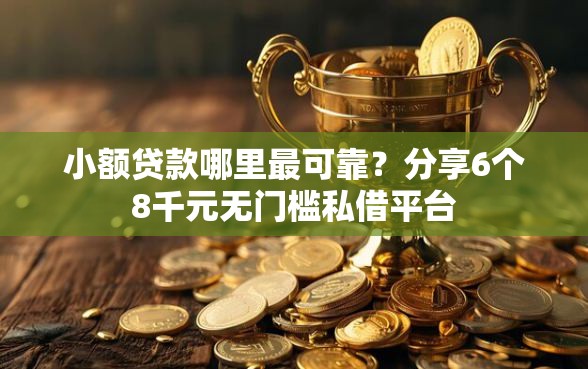 小额贷款哪里最可靠？分享6个8千元无门槛私借平台