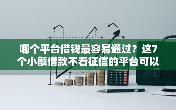 哪个平台借钱最容易通过？这7个小额借款不看征信的平台可以试试