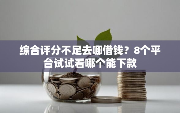 综合评分不足去哪借钱？8个平台试试看哪个能下款