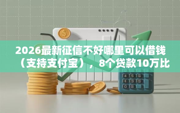 2026最新征信不好哪里可以借钱（支持支付宝），8个贷款10万比较容易的软件无私分享