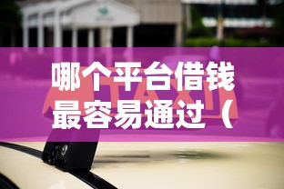 哪个平台借钱最容易通过（最新发布！）10个360贷款是平台的