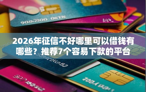 2026年征信不好哪里可以借钱有哪些？推荐7个容易下款的平台