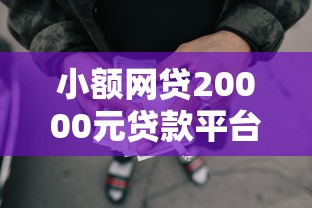 小额网贷20000元贷款平台靠谱容易通过，小额贷款哪里最可靠的5个平台介绍