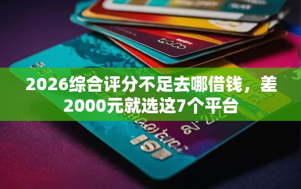 2026综合评分不足去哪借钱，差2000元就选这7个平台