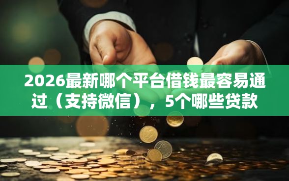 2026最新哪个平台借钱最容易通过（支持微信），5个哪些贷款平台容易通过无私分享