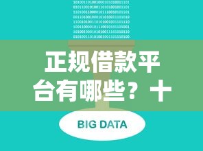 正规借款平台有哪些？十大黑户下款软件推荐