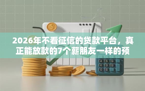 2026年不看征信的贷款平台，真正能放款的7个薪朋友一样的预支口子推荐
