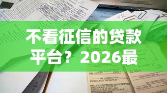 不看征信的贷款平台？2026最新测评10个贷款10万比较容易的软件